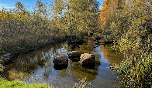 Spätherbstliche Stimmung an der Schunter