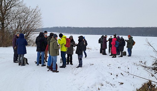 Trink-, Aufwärm- und Klönpause