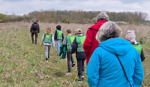 Auf dem Weg zum Fossilienacker